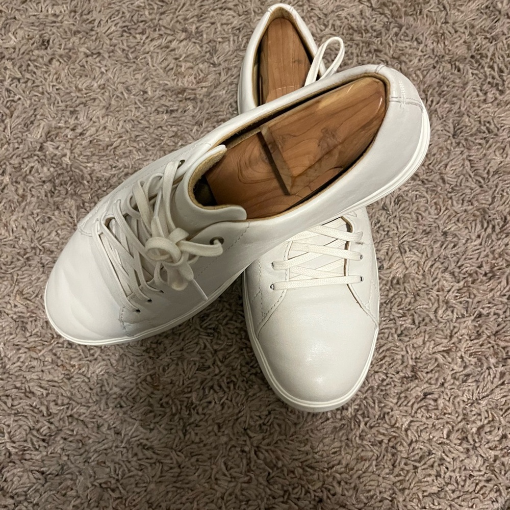 Cole Haan GrandPro White Leather Sneakers